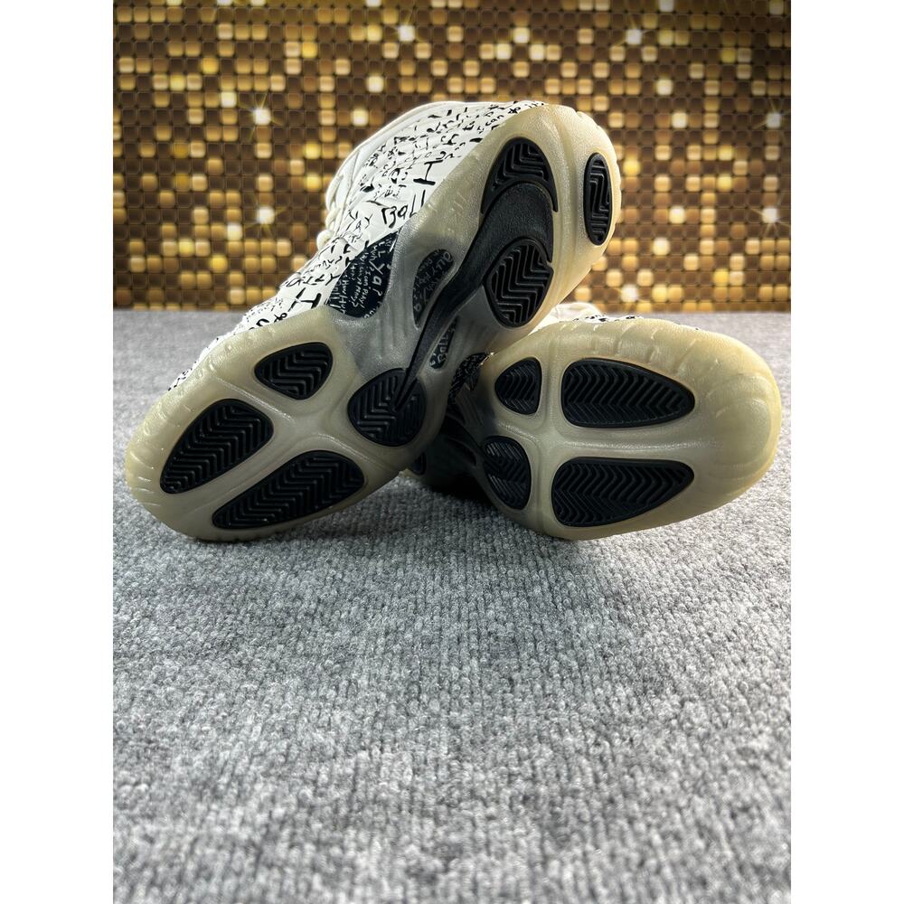 Nike Little Posite One Graffiti GS White Black Glow Youth Size 6Y W7Foamposite - Picture 3 of 11